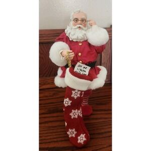 Possible Dreams Clothtique Santa "Sock It To Me, Santa" 2002